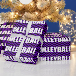 Volleyball Team Color Gift Wrapping Paper Cadeaupapier