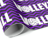 Volleyball Team Color Gift Wrapping Paper Cadeaupapier (Rol Hoek)