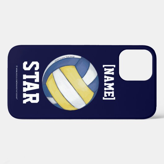Volleyball Team Name and Number Hoesje-Mate iPhone Case-Mate iPhone Case (Achterkant (horizontaal))