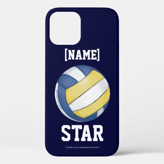 Volleyball Team Name and Number Hoesje-Mate iPhone Case-Mate iPhone Case (Achterkant)