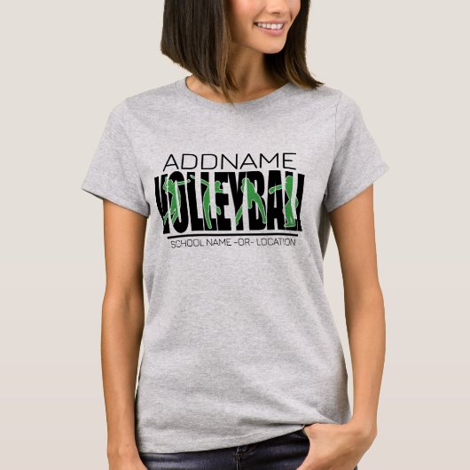 Volleyball Team Player ADD NAME School Top Athlete (Voorkant)