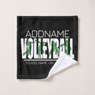 Volleyball Team Player ADD NAME School Top Athlete Bad Handdoek