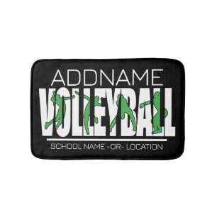 Volleyball Team Player ADD NAME School Top Athlete Badmat