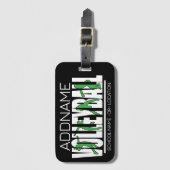 Volleyball Team Player ADD NAME School Top Athlete Bagagelabel (Voorkant (verticaal))