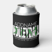 Volleyball Team Player ADD NAME School Top Athlete Blikjeskoeler (Blikje Voorkant)