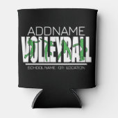 Volleyball Team Player ADD NAME School Top Athlete Blikjeskoeler (Voorkant)