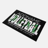 Volleyball Team Player ADD NAME School Top Athlete Deurmat (Schuin)