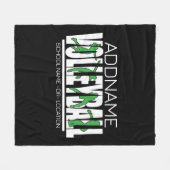 Volleyball Team Player ADD NAME School Top Athlete Fleece Deken (Voorkant (Horizontaal))