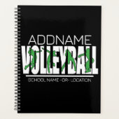 Volleyball Team Player ADD NAME School Top Athlete Planner (Voorkant)