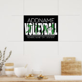 Volleyball Team Player ADD NAME School Top Athlete Poster (Keuken)