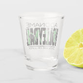 Volleyball Team Player ADD NAME School Top Athlete Shot Glas (Achterkant)