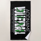 Volleyball Team Player ADD NAME School Top Athlete Strandlaken (Voorkant)