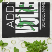 Volleyball Team Player ADD NAME School Top Athlete Theedoek (Gevouwen)