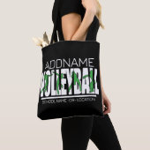 Volleyball Team Player ADD NAME School Top Athlete Tote Bag (Dichtbij)