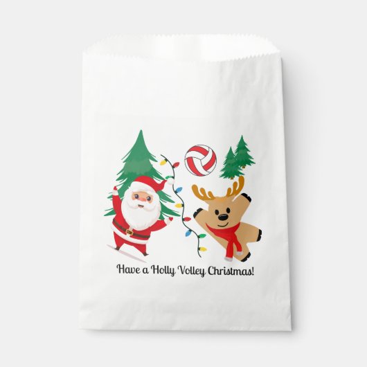 Volleyball Team Treat Bag Bedankzakje (Voorkant)