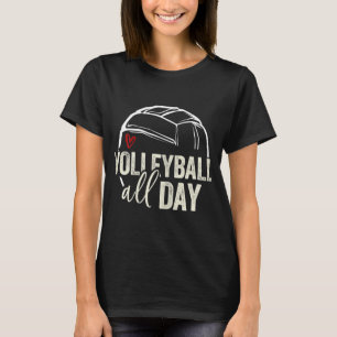 Volleyball Teen Girl Vrouwen Volleyball Graphic Vo T-shirt