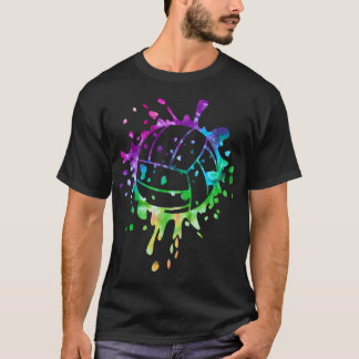 Volleyball Tie Dye Girls Distress Ball T-shirt