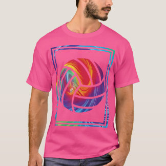 Volleyball Tie Dye Hippie Beach Volleyball Player T-shirt