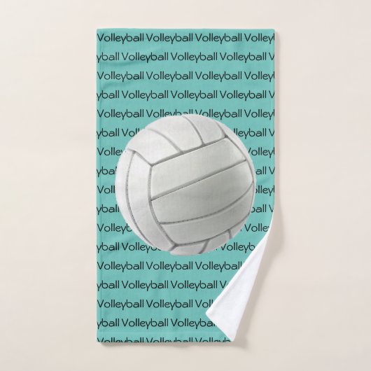 Volleyball Tiled Text Design Towel Set Bad Handdoek (Handdoek)