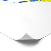 Volleyball Tricolor Emblem (Vrouw) Poster (Hoek)