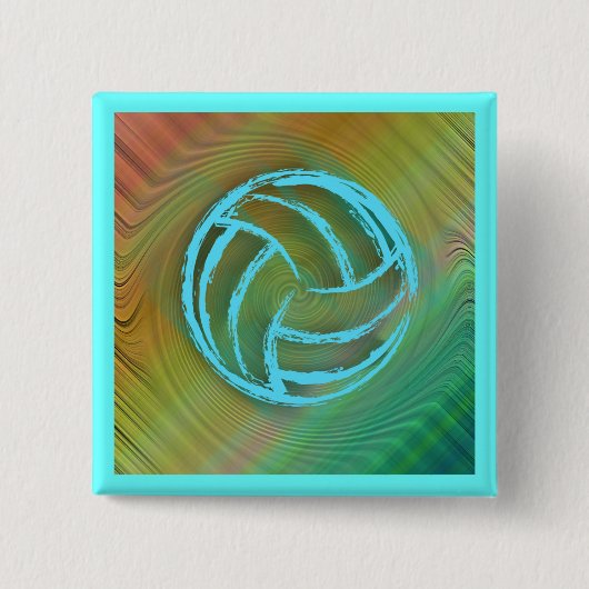 Volleyball Twirl Button (Voorkant)