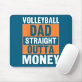Volleyball Vader Straight Outta Geld Grappig Srts  Muismat (Met muis)