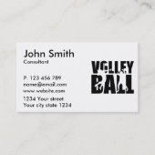 Volleyball Visitekaartje (Voorkant)