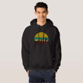 Volleyball Volleyball-Player Retro Hoodie (Voorkant volledig)