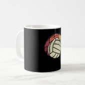 Volleyball Volleyball-Player Retro Koffiemok (Voorkant links)