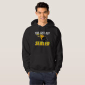 Volleyball Volleyball Player Serve Flame Hoodie (Voorkant volledig)
