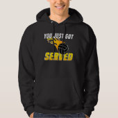 Volleyball Volleyball Player Serve Flame Hoodie (Voorkant)