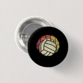 Volleyball Volleyball-Speler Retro Ronde Button 3,2 Cm (Voorkant /achterkant)