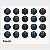 Volleyball Volleyball-speler Ronde Sticker (Vel)