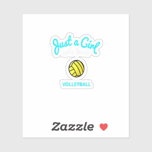 Volleyball voor Kinder volleybal meisjes Sticker (Vel)