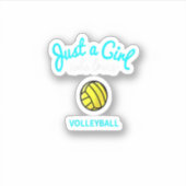 Volleyball voor Kinder volleybal meisjes Sticker (Voorkant)