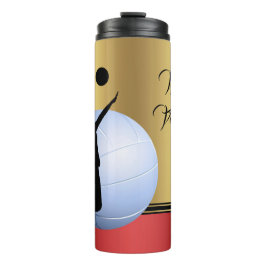 Volleyball Vrouw Player Ball elegant personalisere Thermosbeker