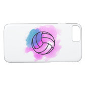 Volleyball-Waterverf Case-Mate iPhone Case (Achterkant (Horizontaal))