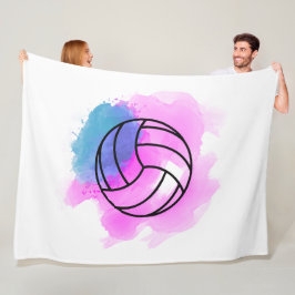 Volleyball-Waterverf Fleece Deken