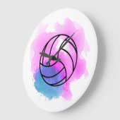 Volleyball-Waterverf Grote Klok (Hoek)