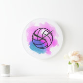 Volleyball-Waterverf Grote Klok (Huis)