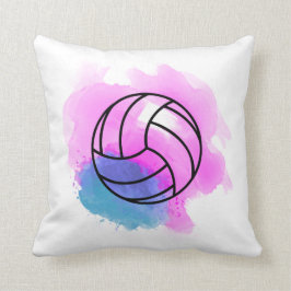 Volleyball-Waterverf Kussen