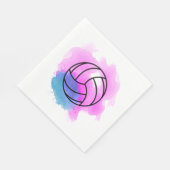 Volleyball-Waterverf Servet (Hoek)