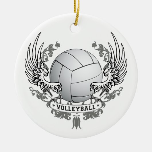 Volleyball Wings Ornament (Voorkant)