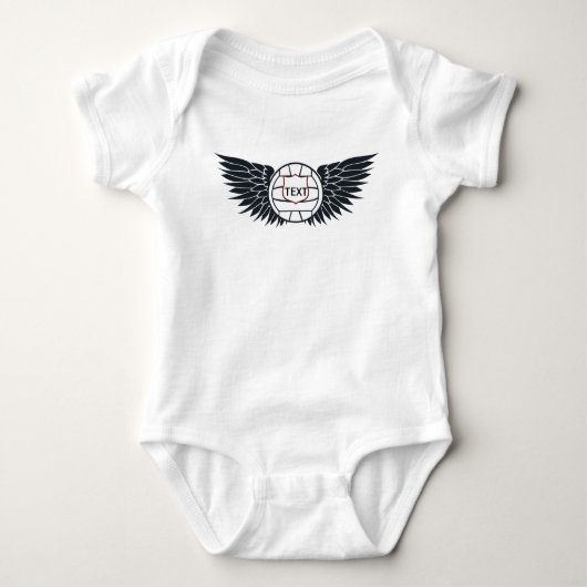 Volleyball Wings Raglan T-Shirt (Voorkant)