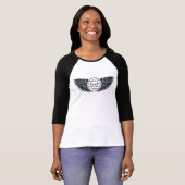 Volleyball Wings Raglan T-Shirt (Voorkant volledig)
