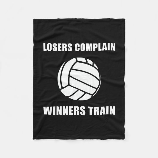 Volleyball Winners Train Fleece Deken (Voorkant)