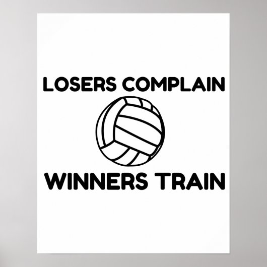 VOLLEYBALL WINNERS TREIN POSTER (Voorkant)