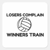VOLLEYBALL WINNERS TREIN VIERKANTE STICKER (Voorkant)