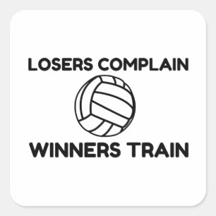 VOLLEYBALL WINNERS TREIN VIERKANTE STICKER