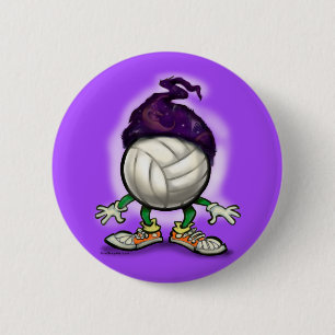 Volleyball Wizard Ronde Button 5,7 Cm